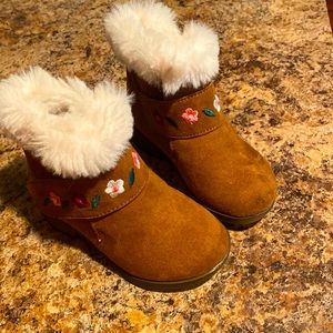 Floral kids boots